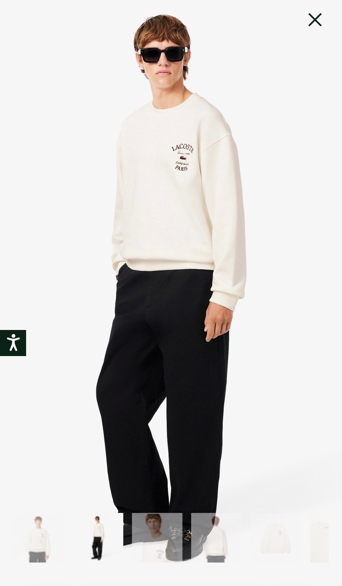 LACOSTE Felpa girocollo Lacoste Paris Classic Fit Uomo Felpe SH9785