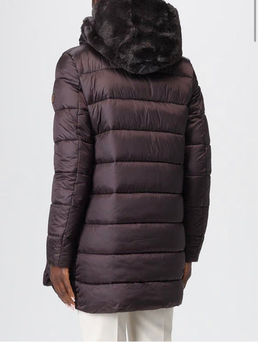 SAVE THE DUCK GIUBBOTTO LUNGO CAPPUCCIO Donna GIUBBINI D40280W2026
