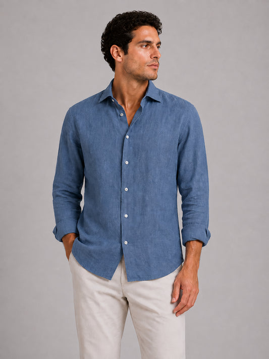 ALMOST BLUE CAMICIA SLIM Uomo Camicie STFOR10L0664M
