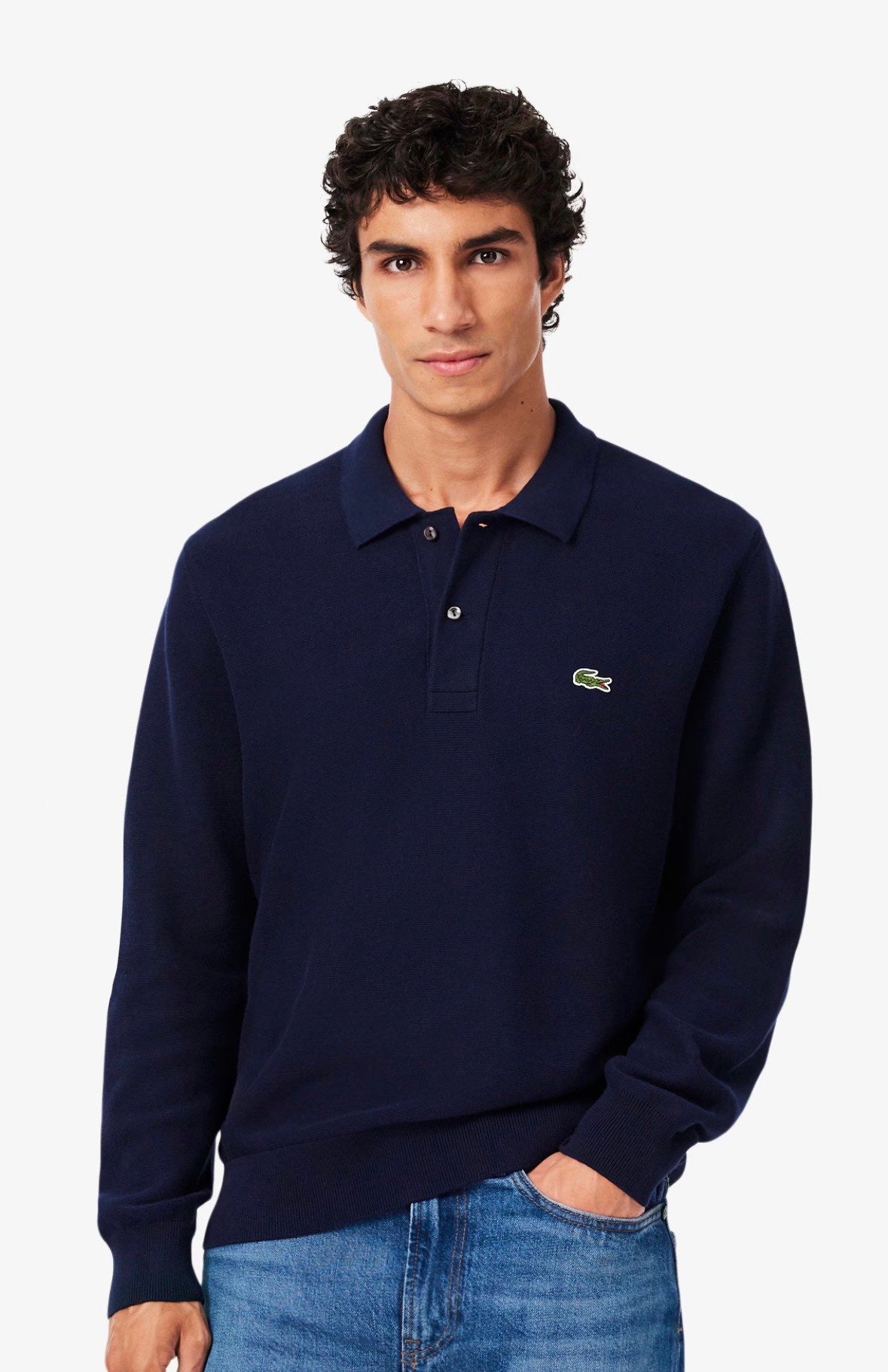 LACOSTE Polo a maniche lunghe in maglia Uomo POLO AH9904