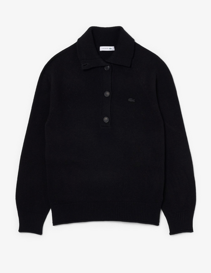 LACOSTE Maglione a collo alto in lana cardata Donna Maglieria AF4010
