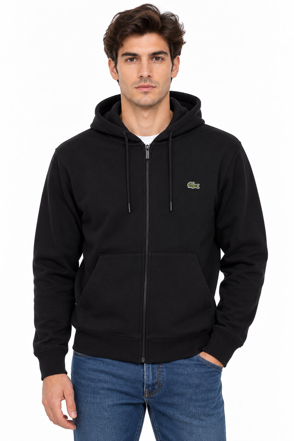LACOSTE Felpa con cappuccio in tessuto felpato Uomo Felpe SH8864