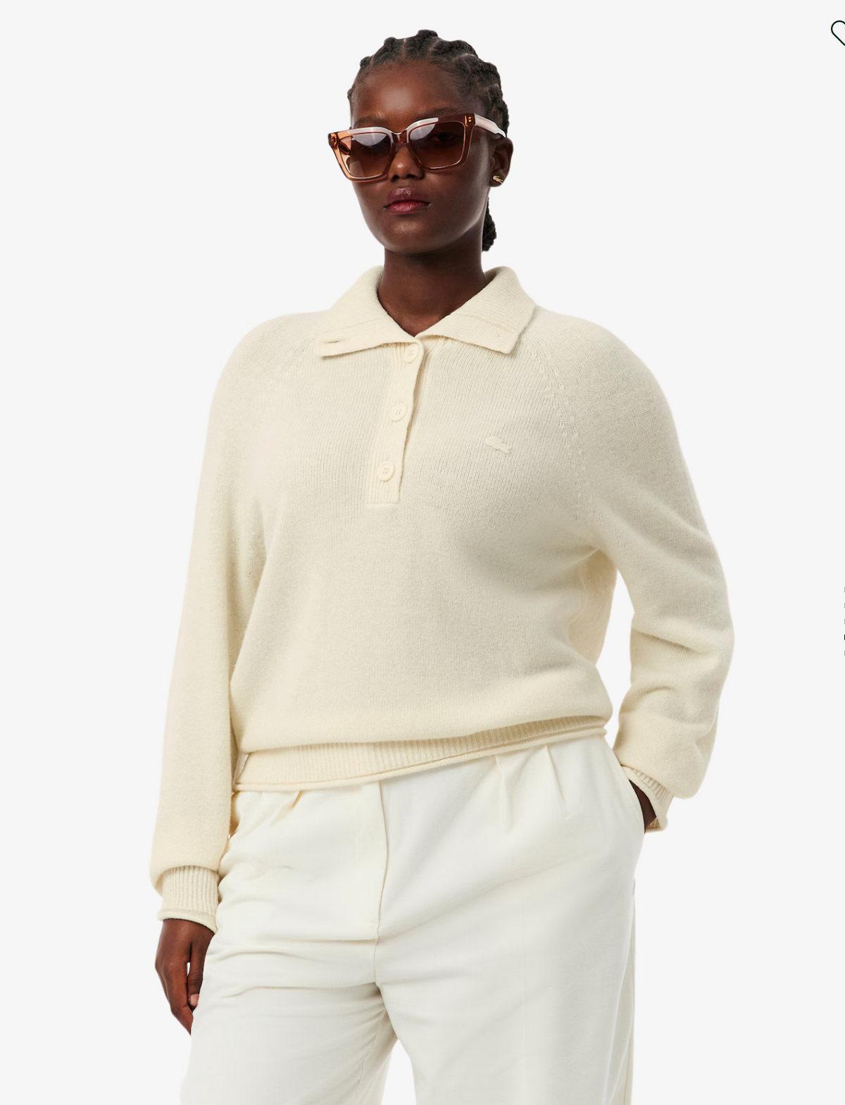 LACOSTE Maglione a collo alto in lana cardata Donna Maglieria AF4010