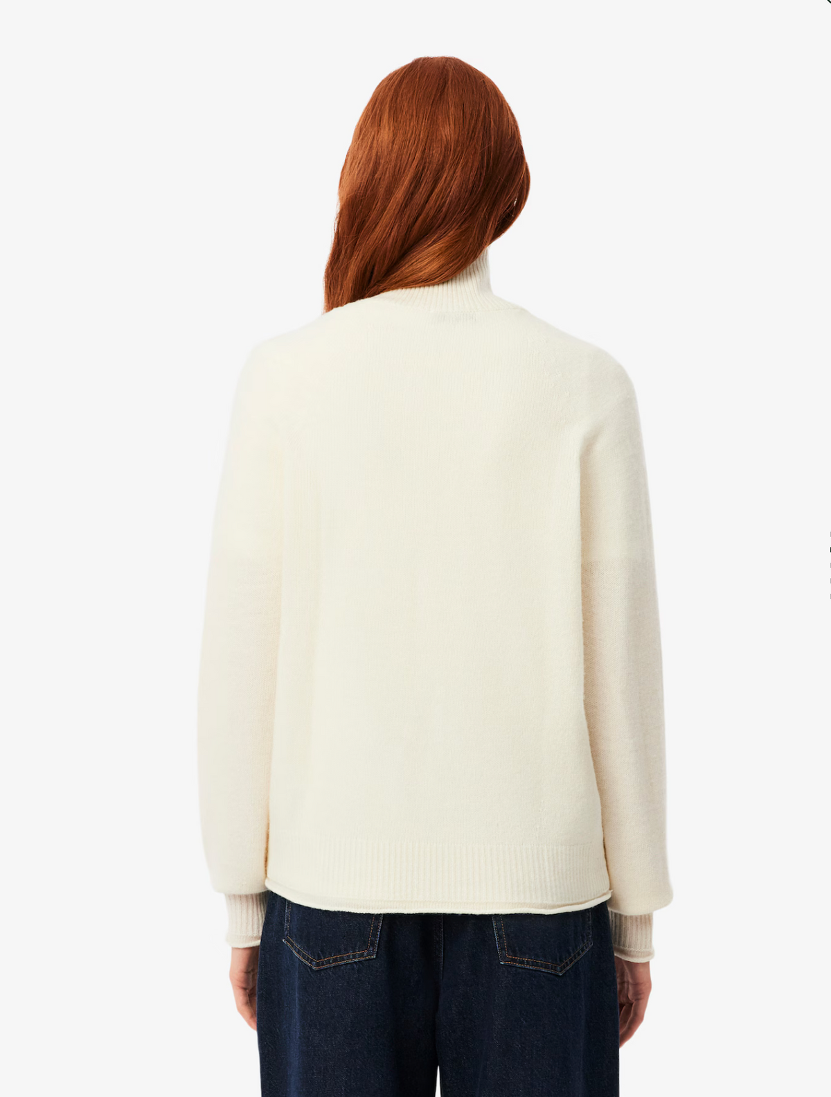 LACOSTE Maglione a collo alto in lana cardata Donna Maglieria AF4010