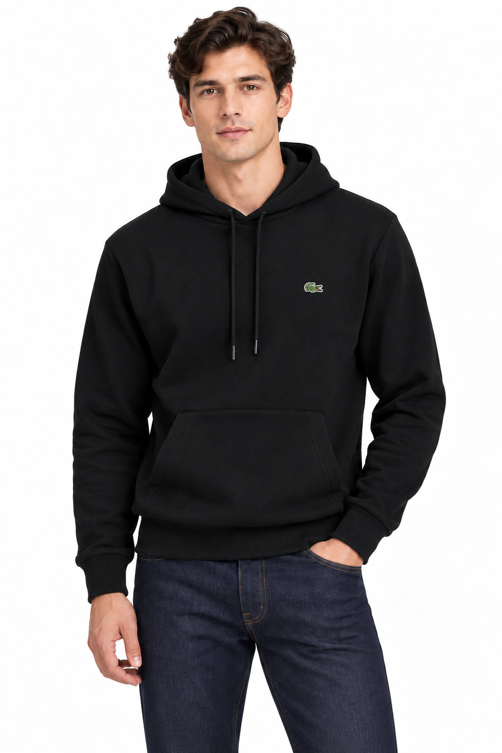 LACOSTE Felpa con cappuccio in tessuto felpato Uomo Felpe SH8863