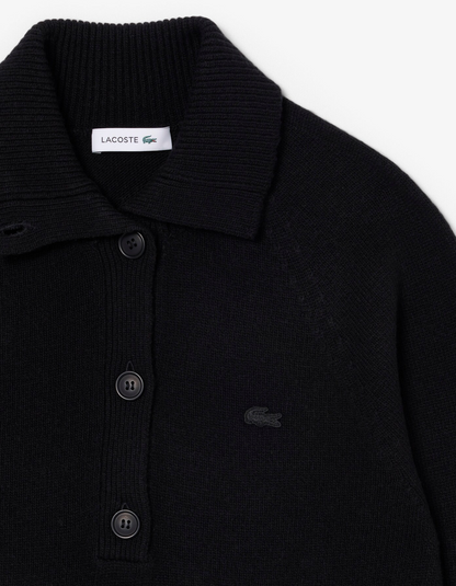 LACOSTE Maglione a collo alto in lana cardata Donna Maglieria AF4010