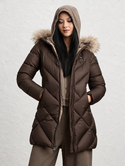 BLAUER. USA GIUBBOTTO LUNGO CAPPUCCIO Donna GIUBBINI 26WBLDK03042