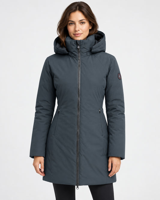 SAVE THE DUCK GIUBBOTTO LUNGO CAPPUCCIO Donna GIUBBINI D40060W