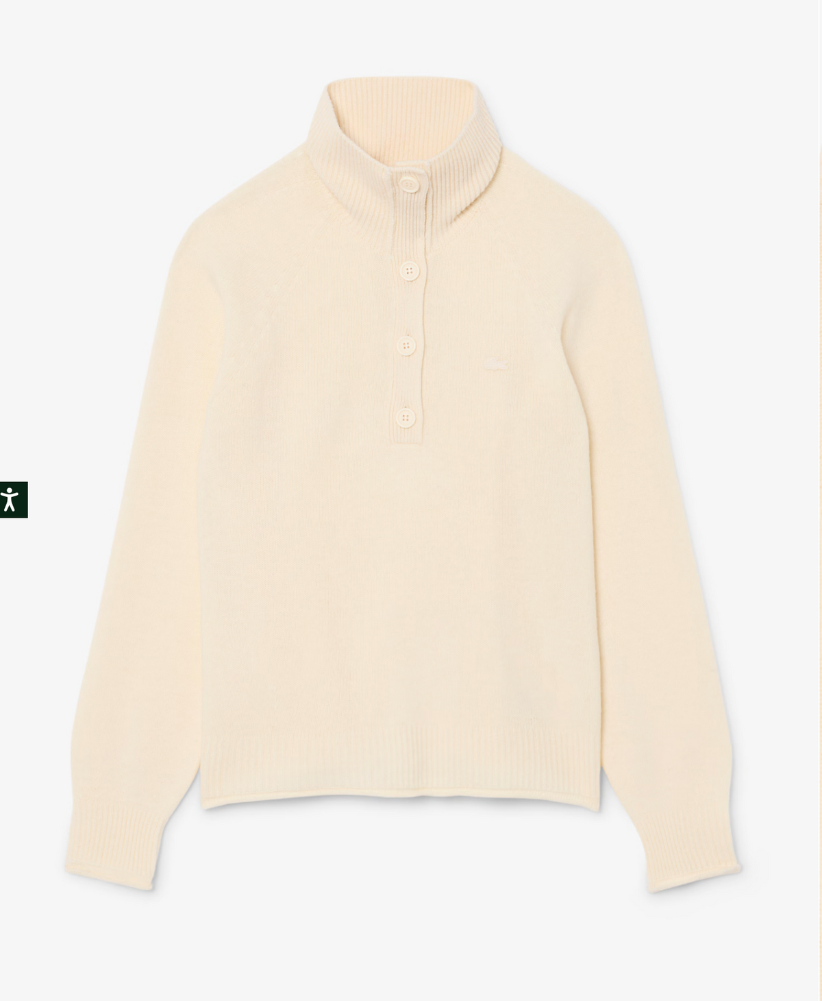 LACOSTE Maglione a collo alto in lana cardata Donna Maglieria AF4010